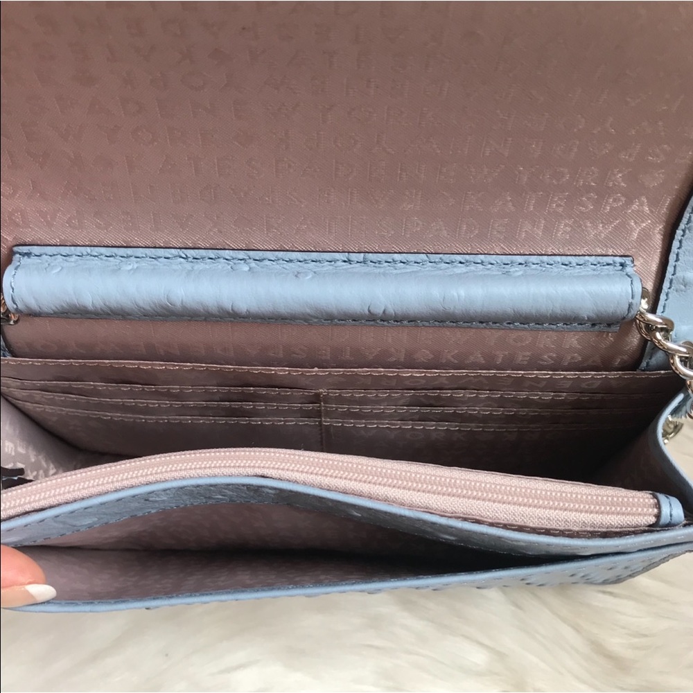 New! KATE SPADE Blue Isabeli Chain Crossbody Bag - Picture 7 of 8